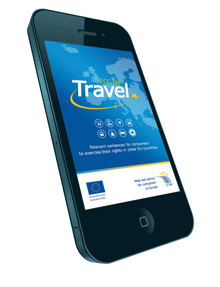 Aplikace ECC-Net: Travel - titulní strana